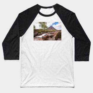 Buachaille Etive Mor and the River Coupall Baseball T-Shirt